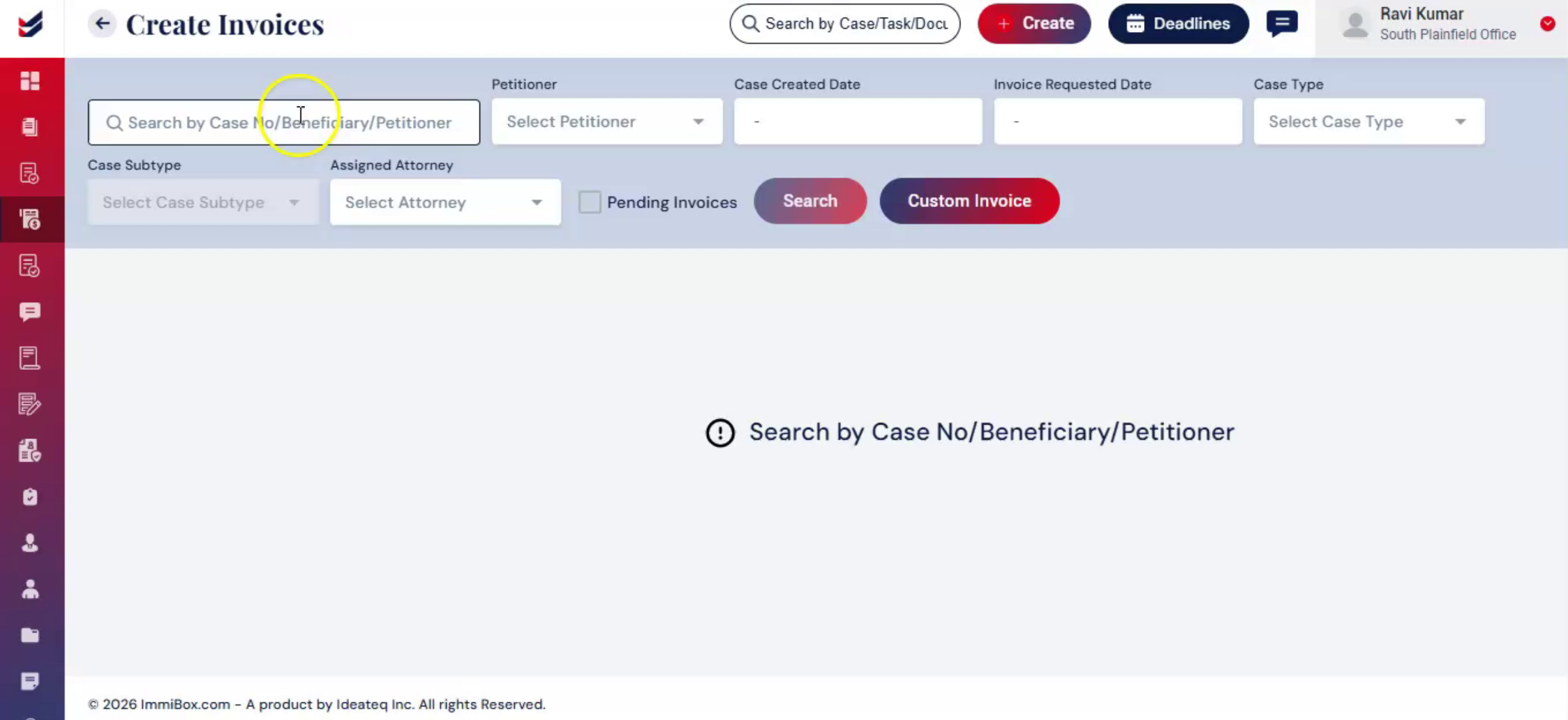 Create Invoice