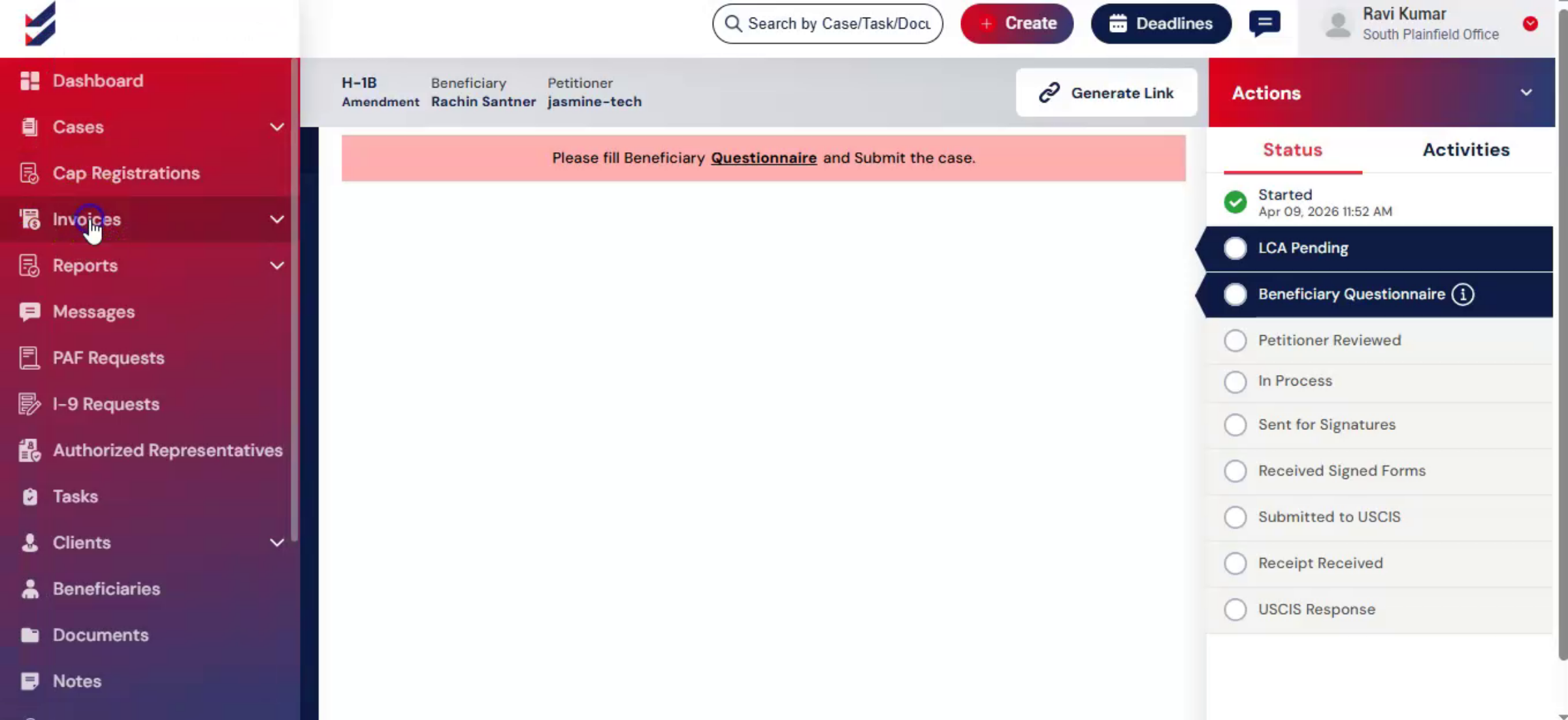 Create Invoice