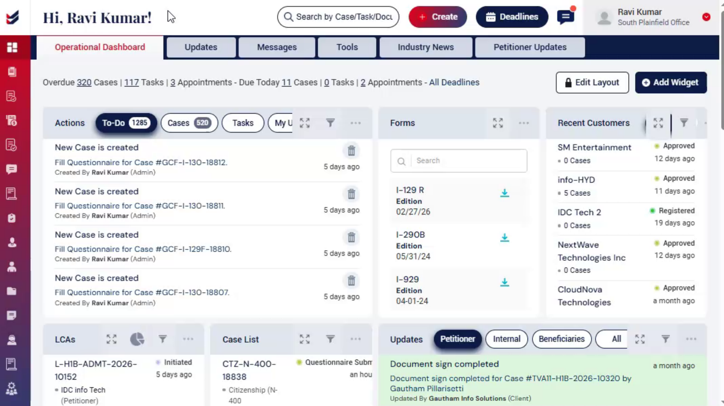 Access Case Configuration