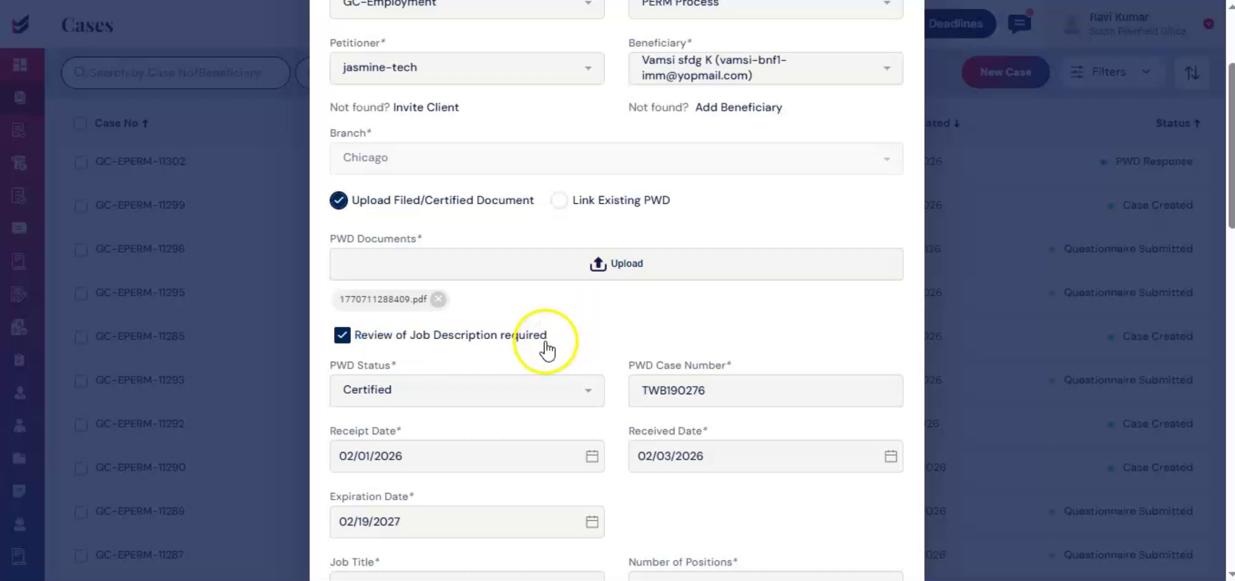 Manual Data Entry Option