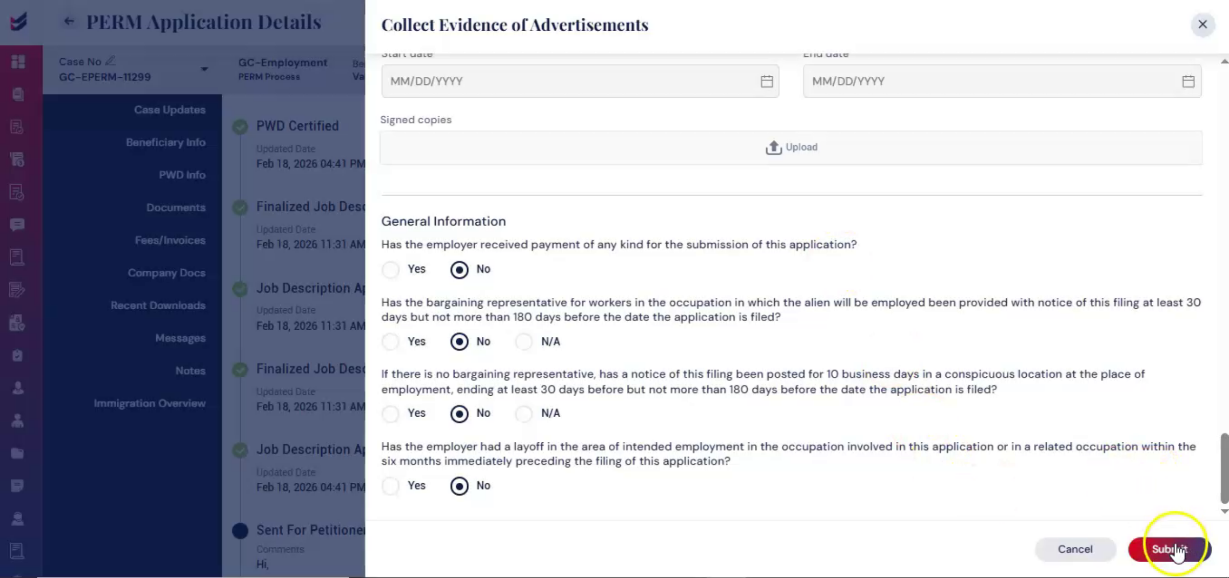 Editing Advertisement Details
