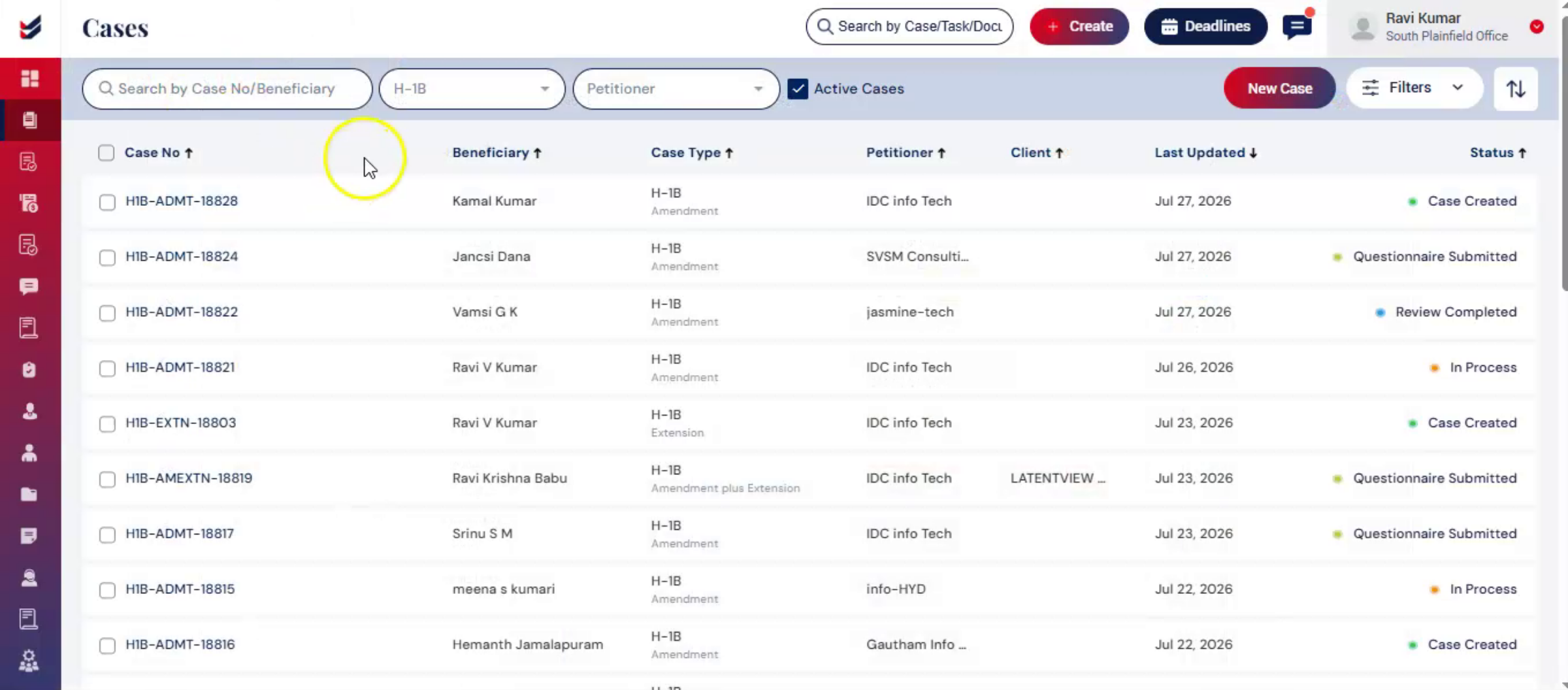 Navigate to Case Details