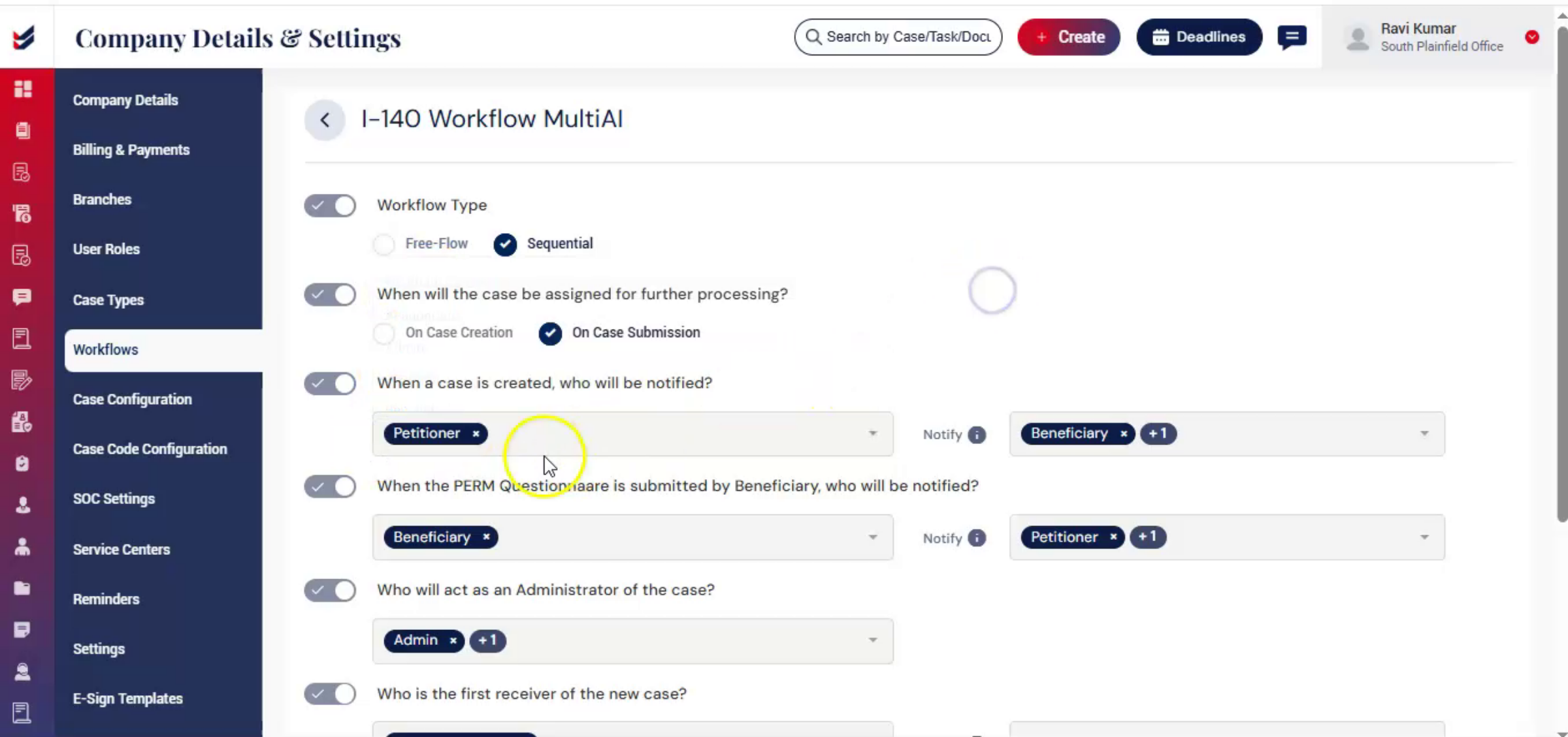 Assigning Users And Notifications