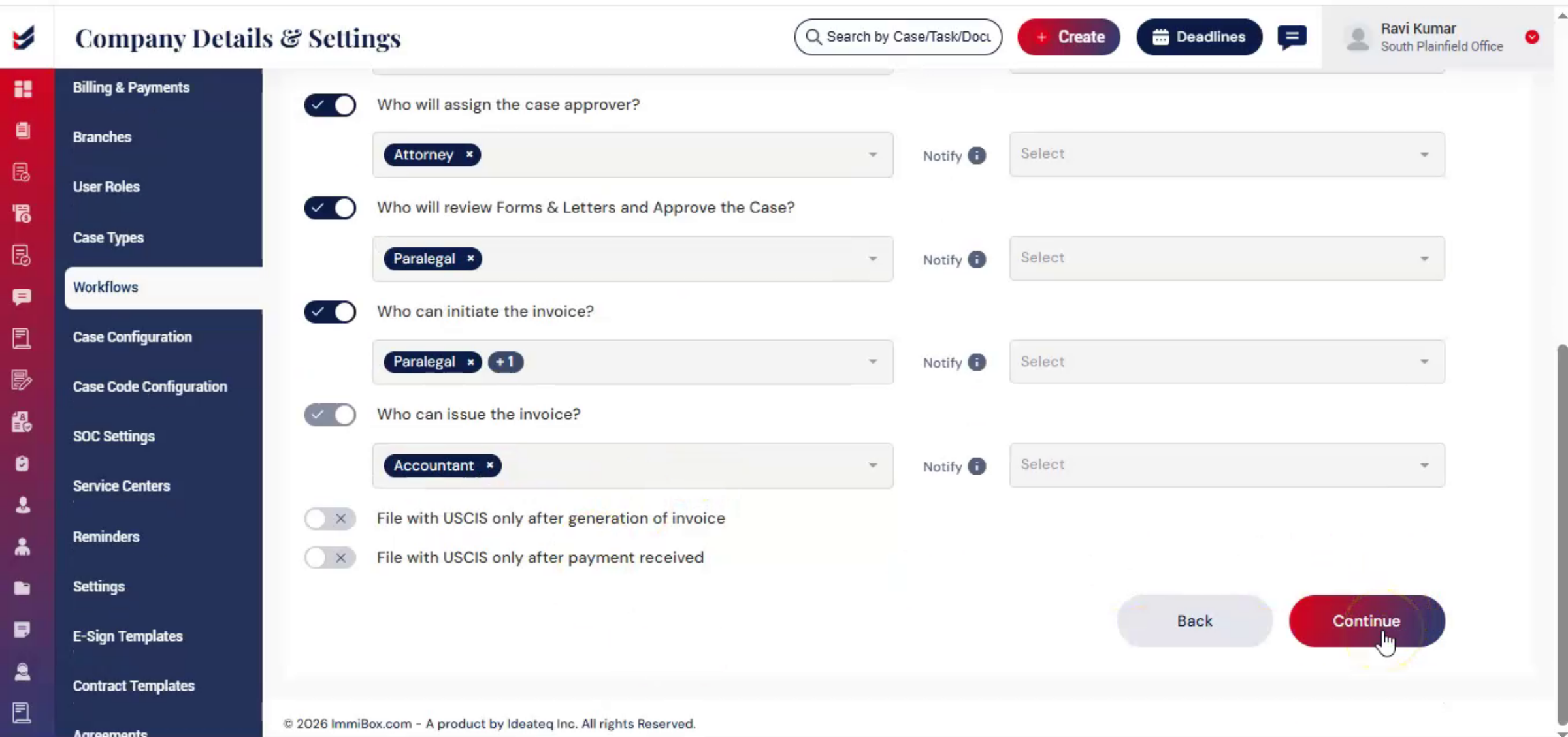 Submitting And Saving Workflow