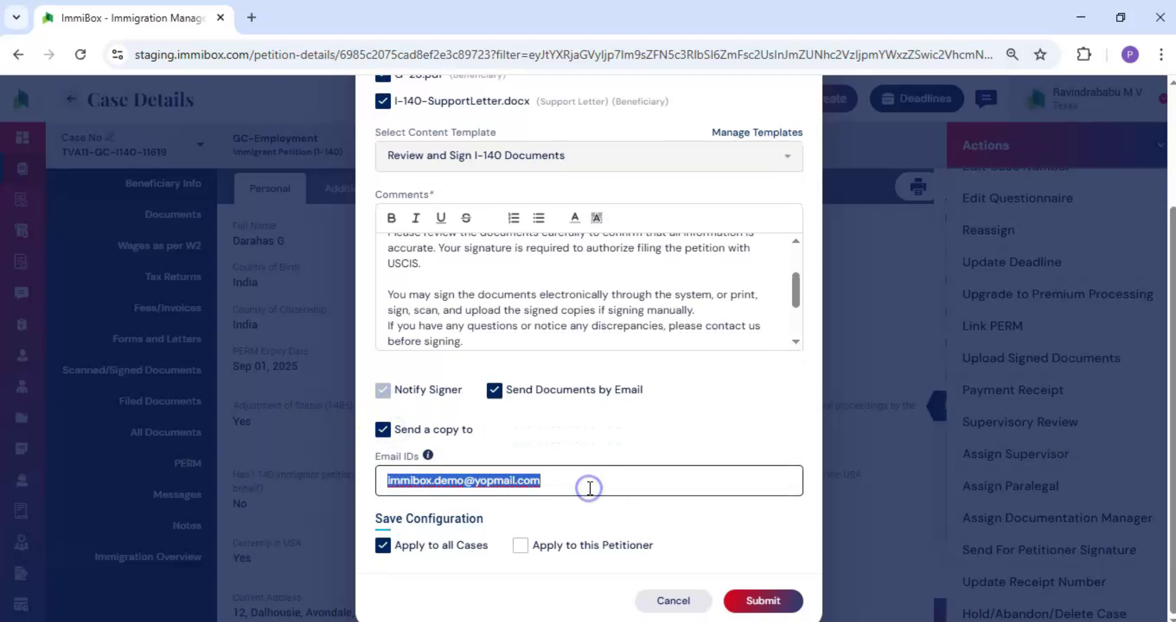 Copy Sharing Options