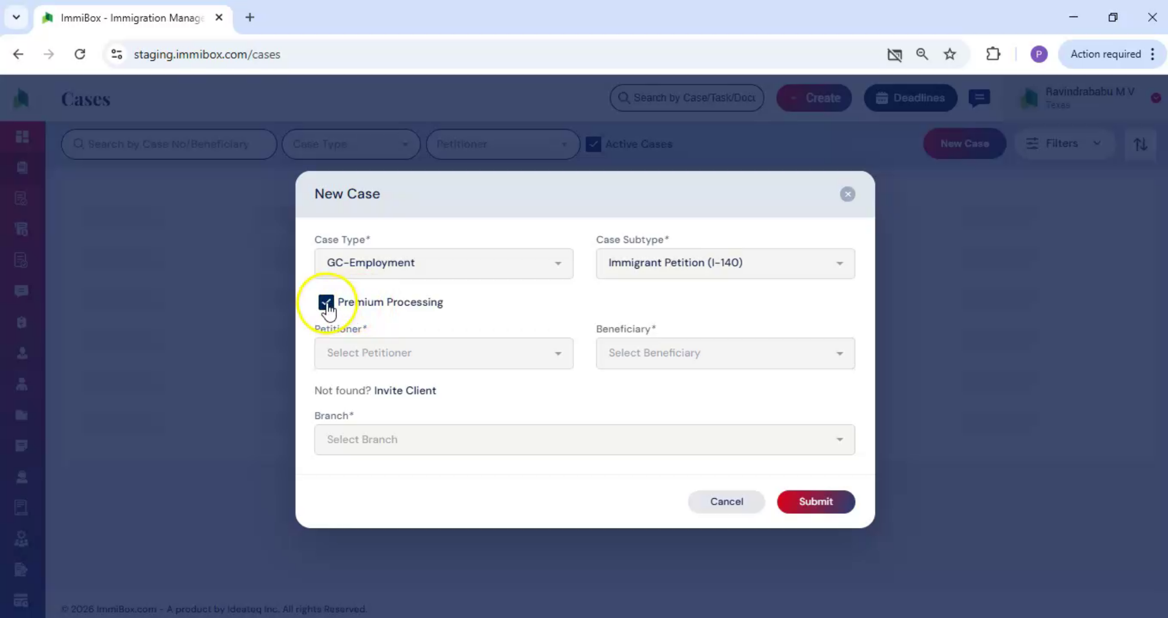 Select Premium Processing