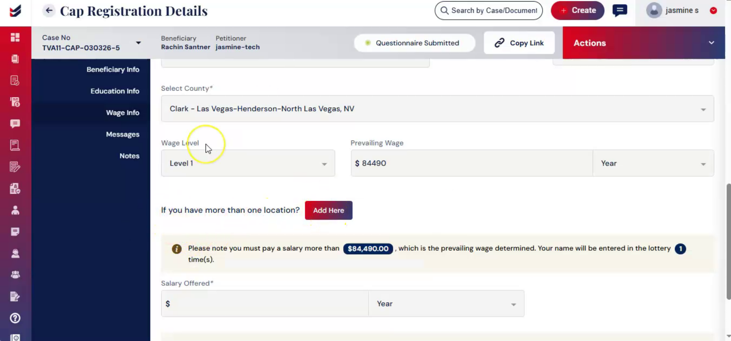 Built-In Wage Determination Feature