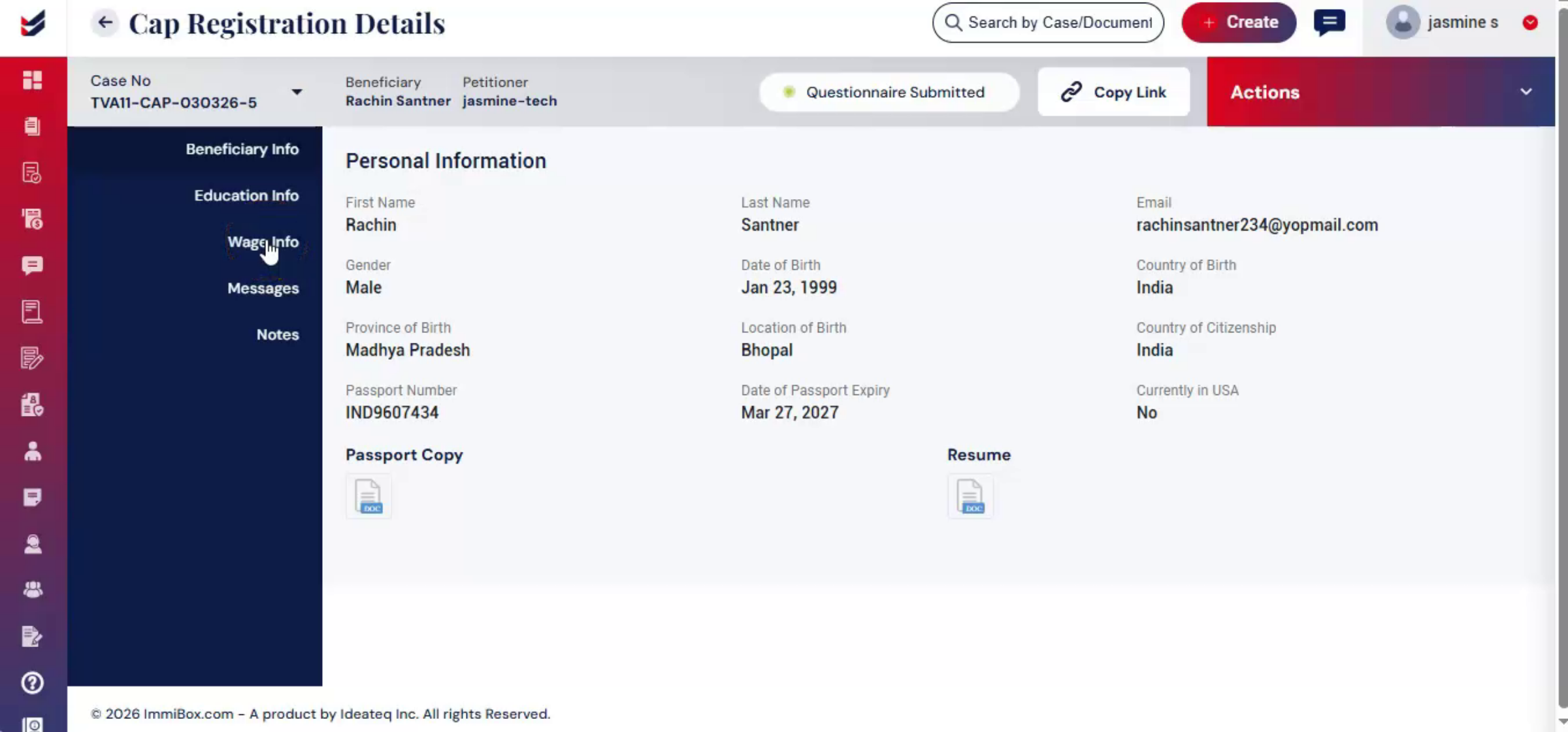 Accessing Wage Info Form