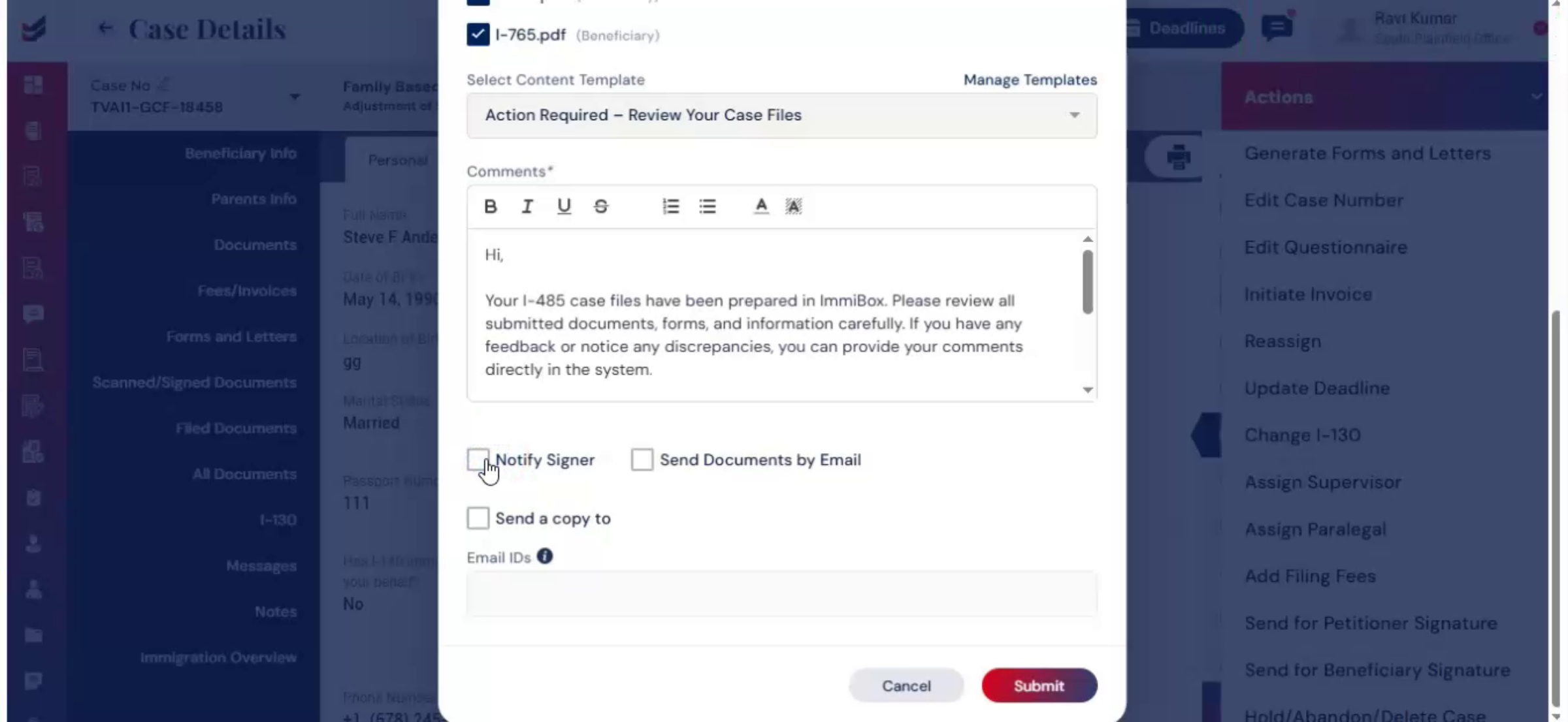 Email Signature Options
