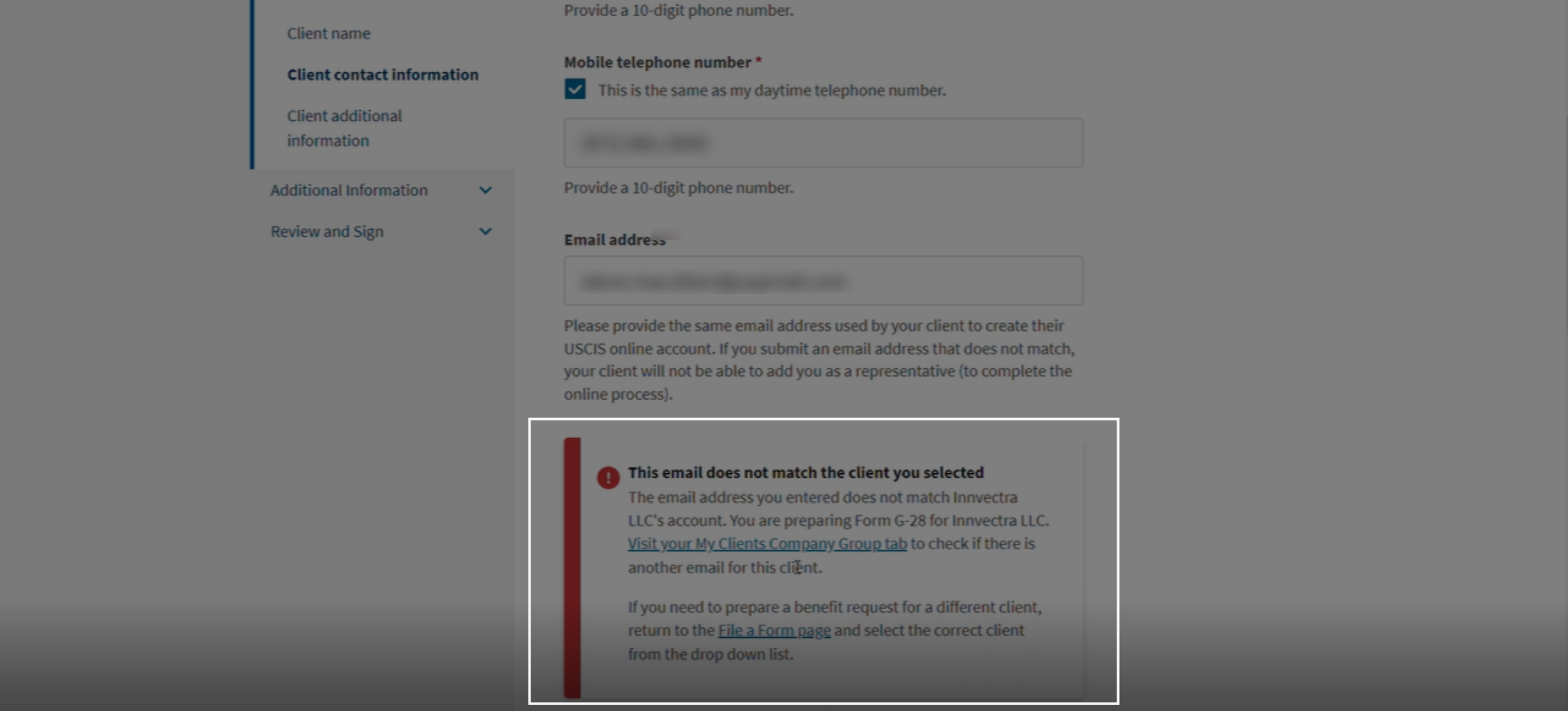 Missing or Errors
