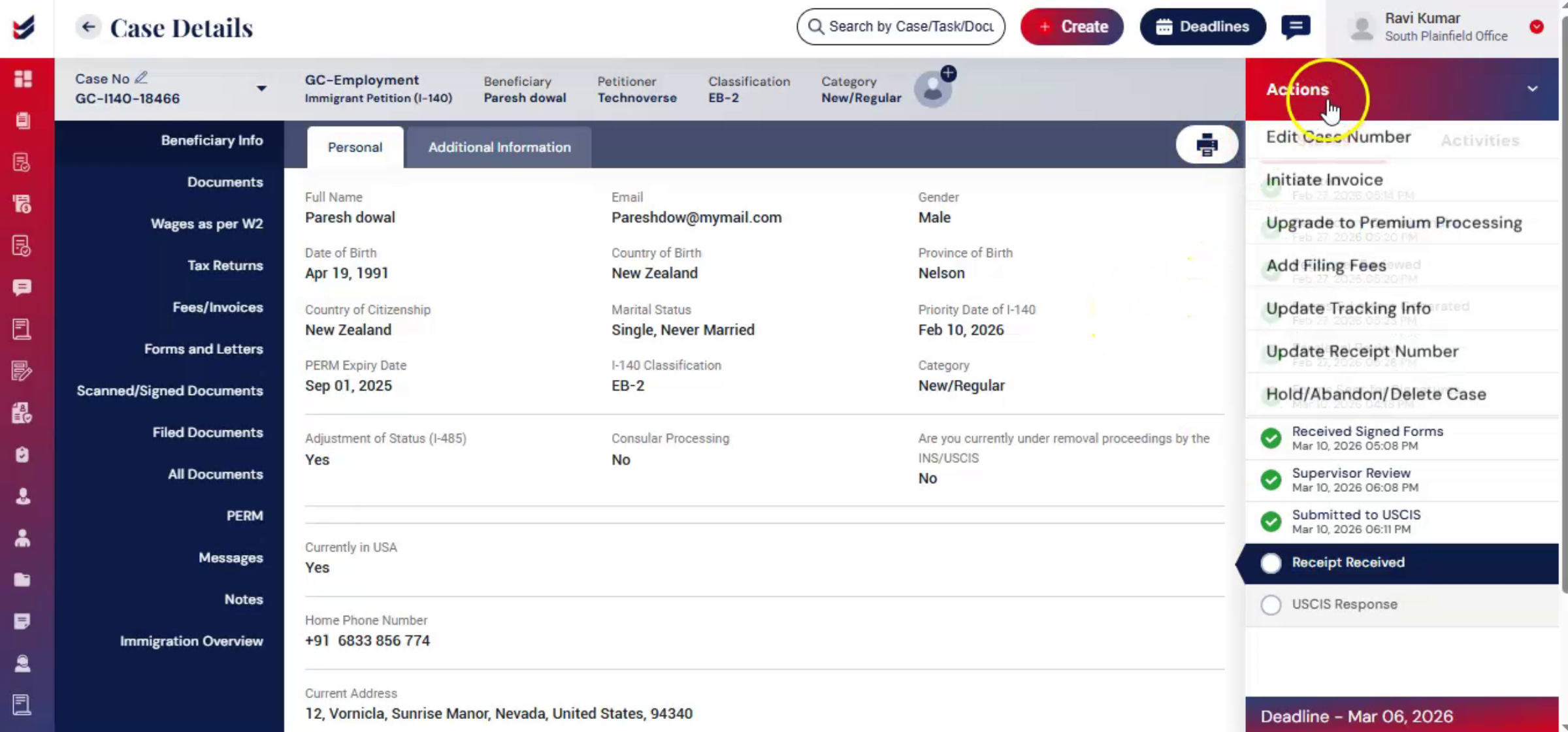 Update Tracking Details