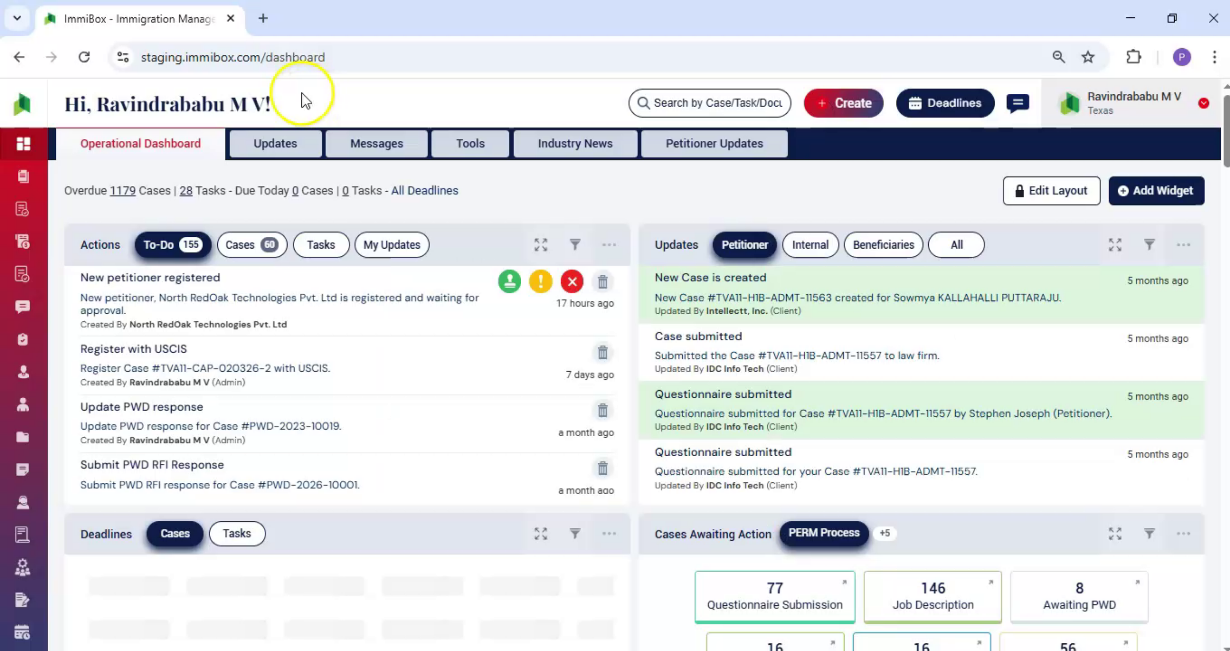 Invite Individual via Clients Menu
