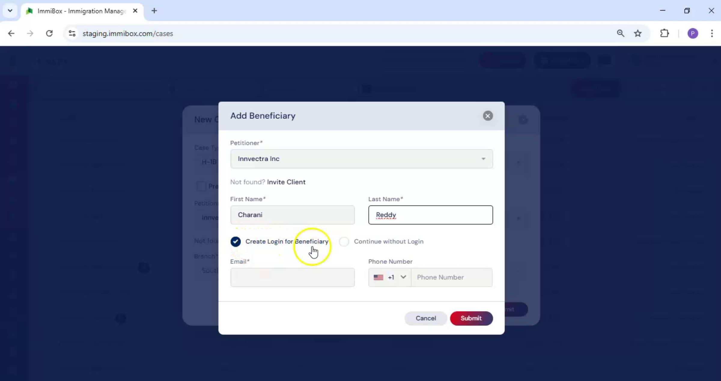 Enable Beneficiary Portal Access