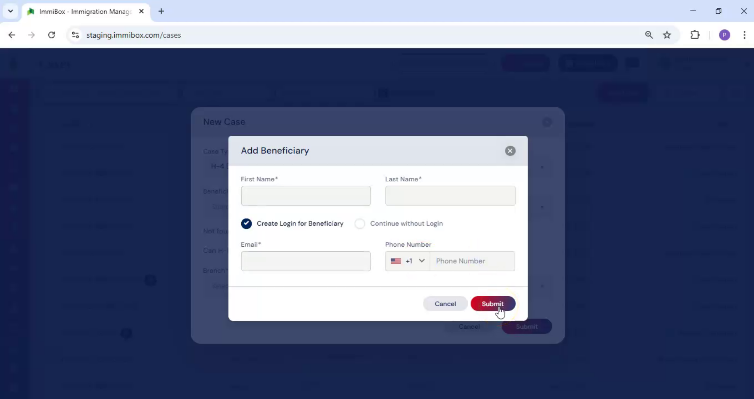 Summary Adding Beneficiaries
