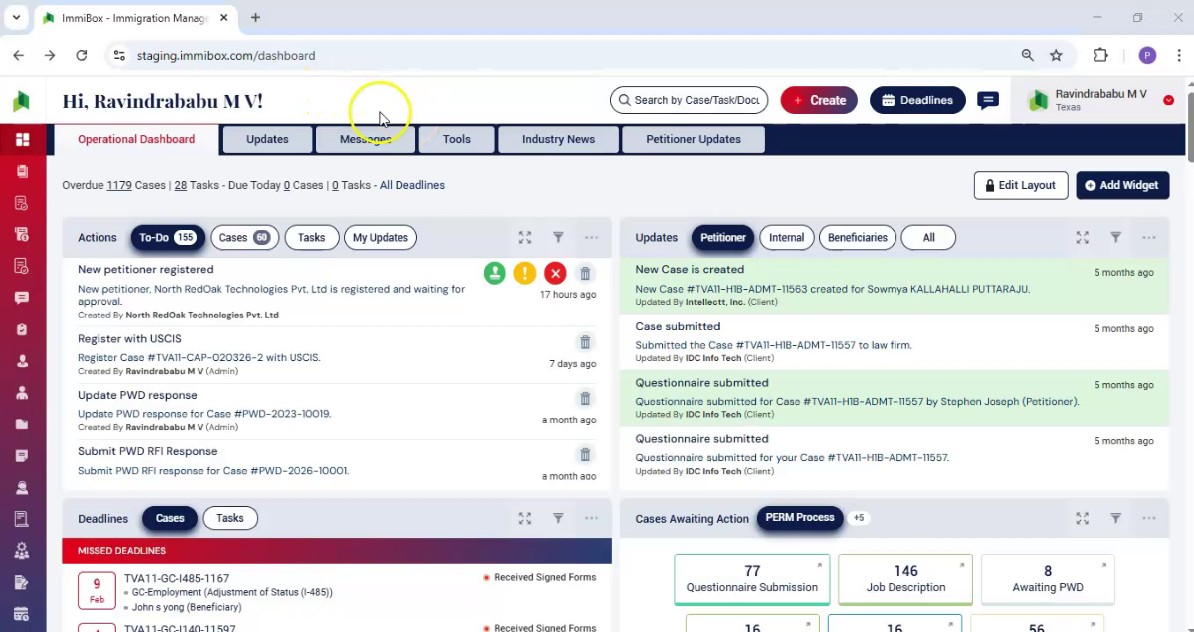 Invite Individual from Dashboard