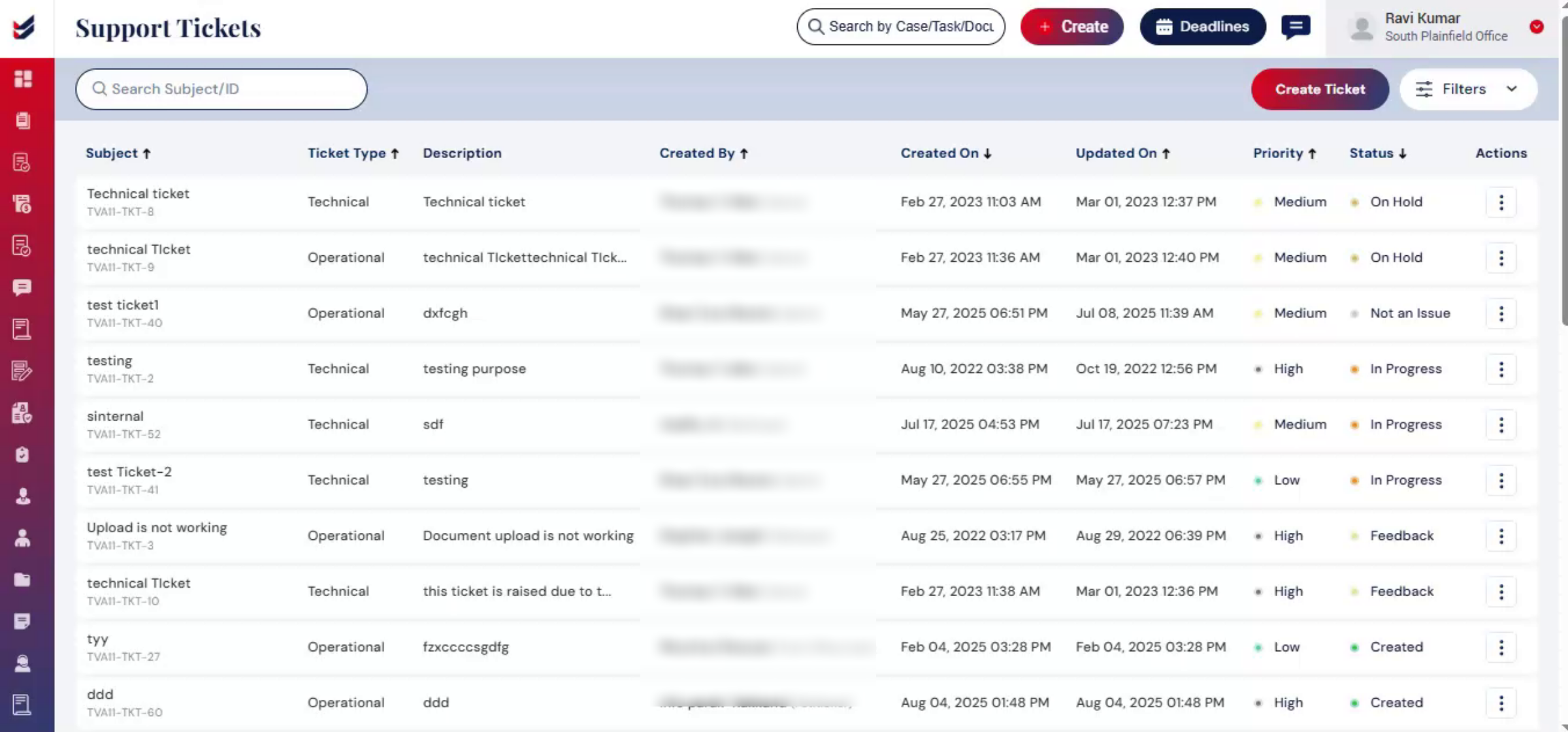 How to Create Support Ticket
