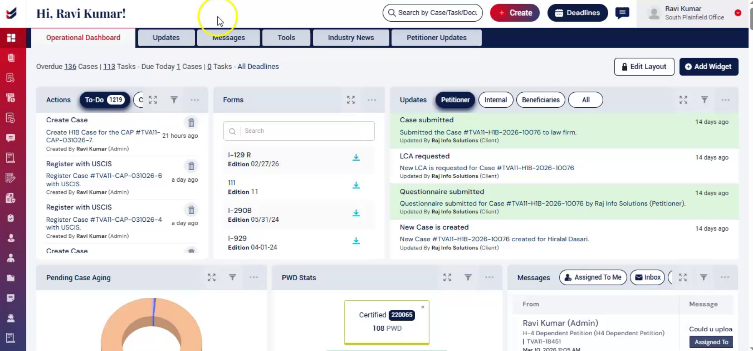Access the Support Section