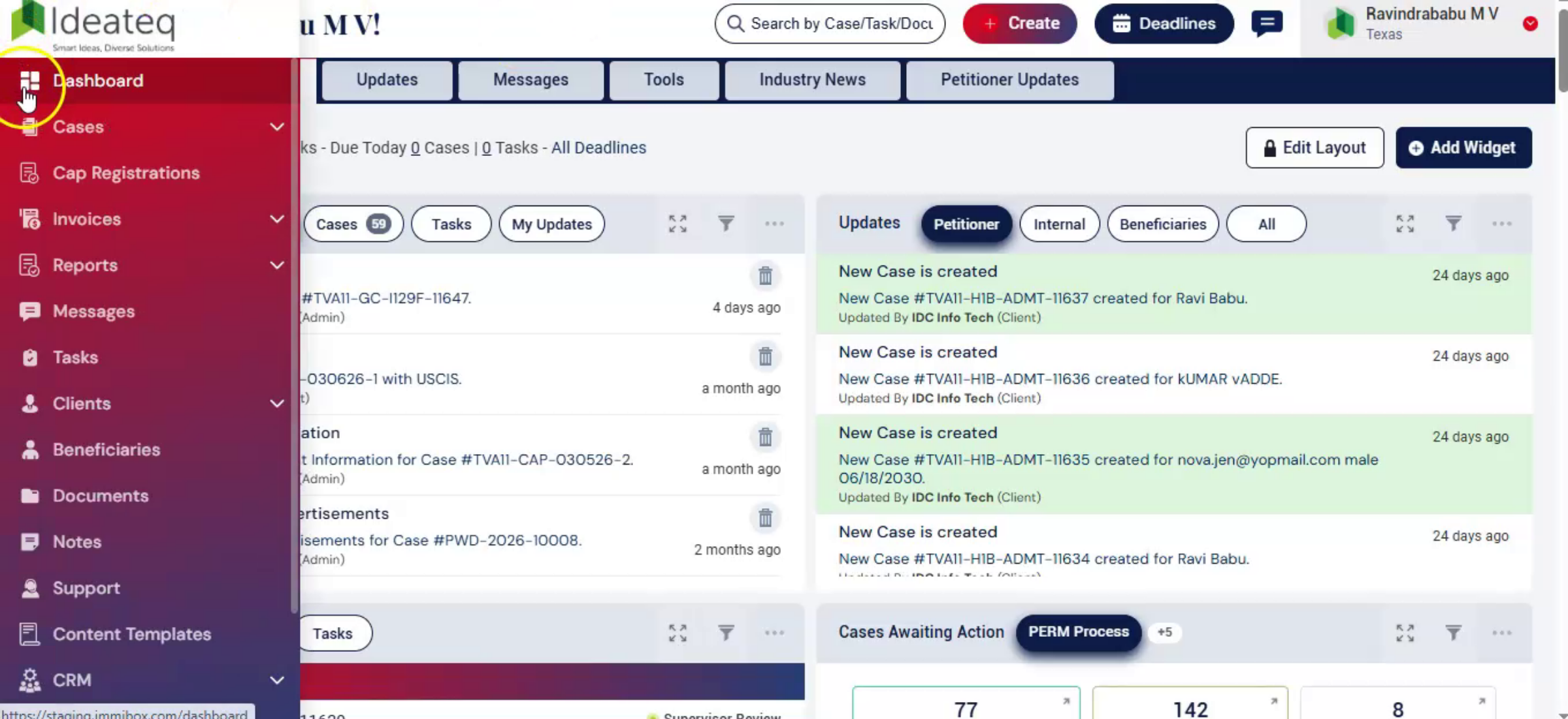 Access Users Section