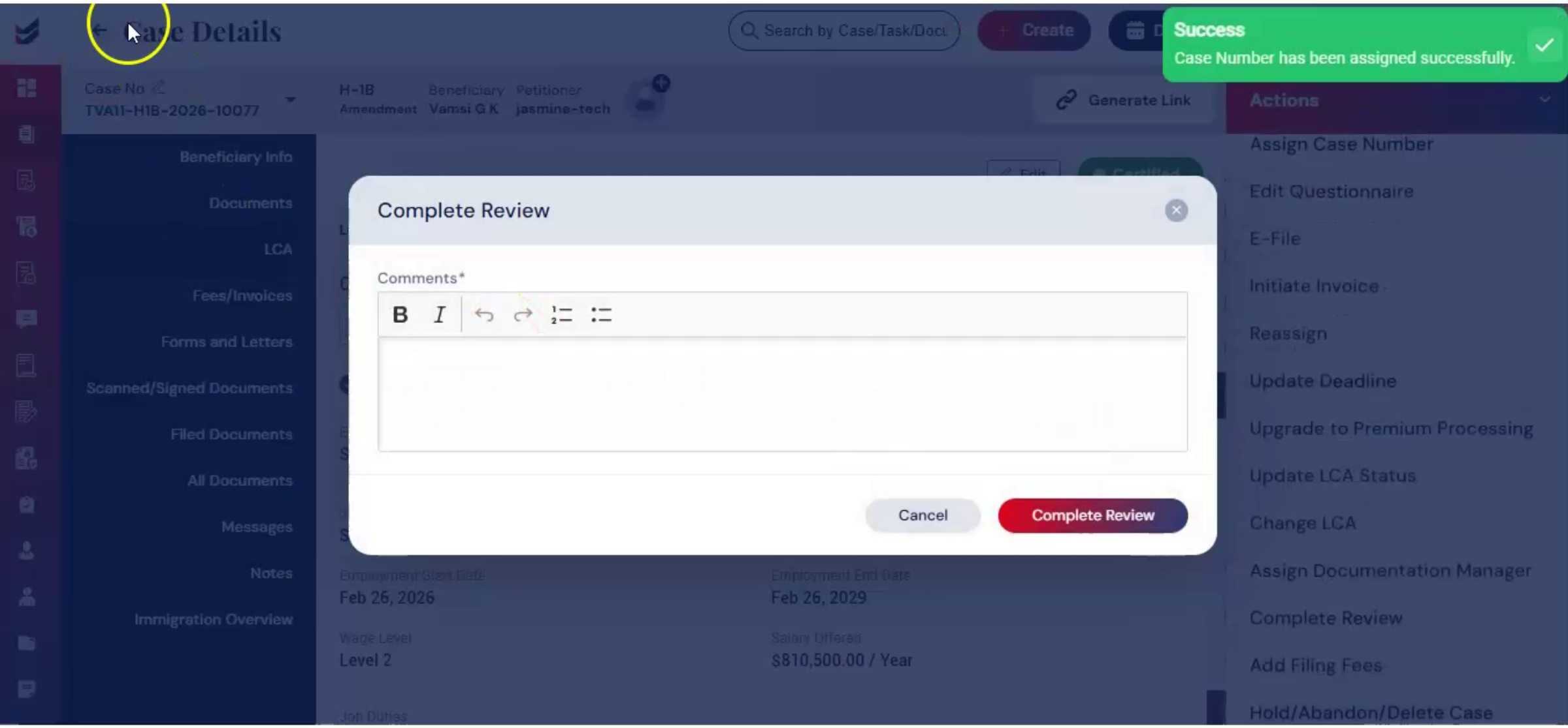 Review Notes And Audit Trail