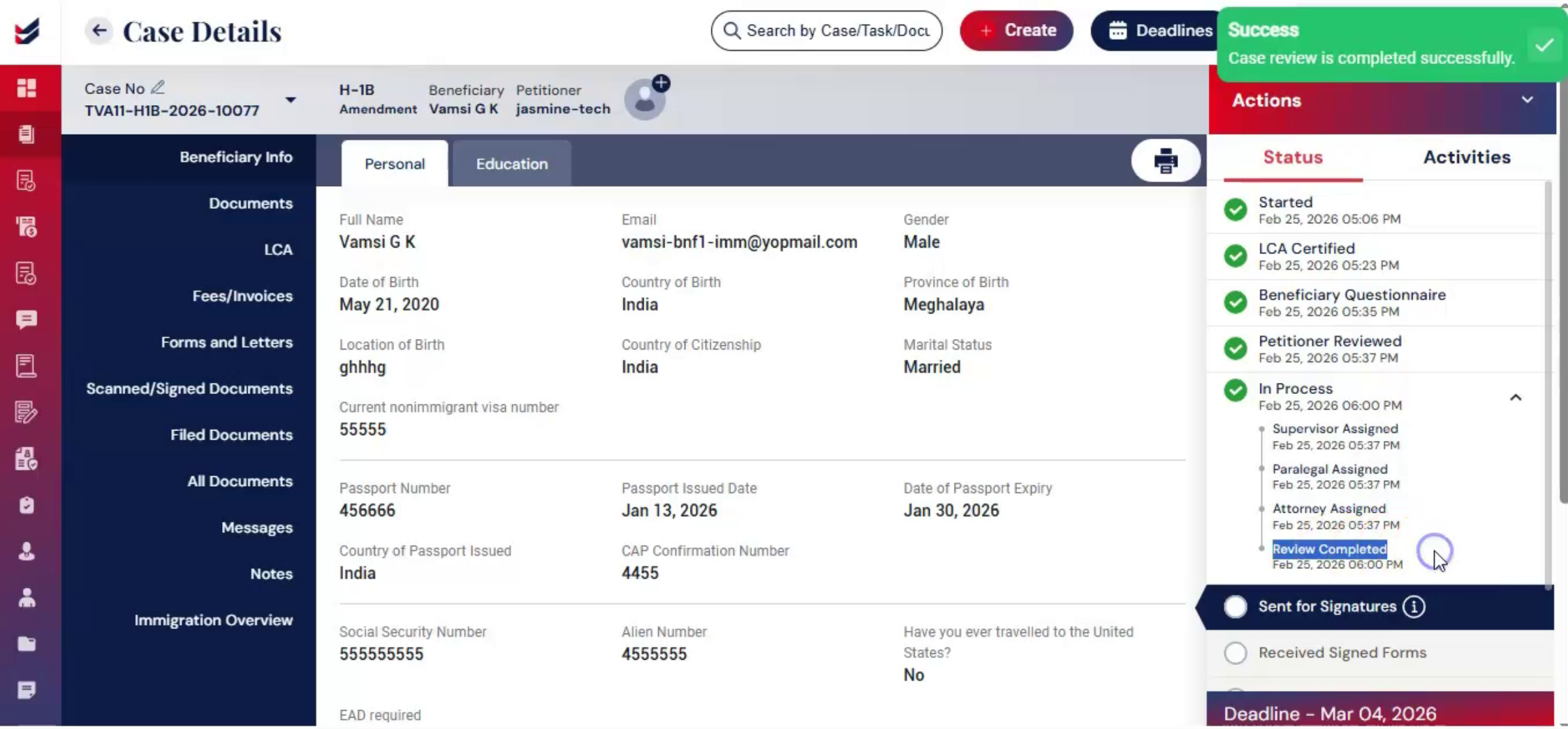 Changing Case Subtype Option