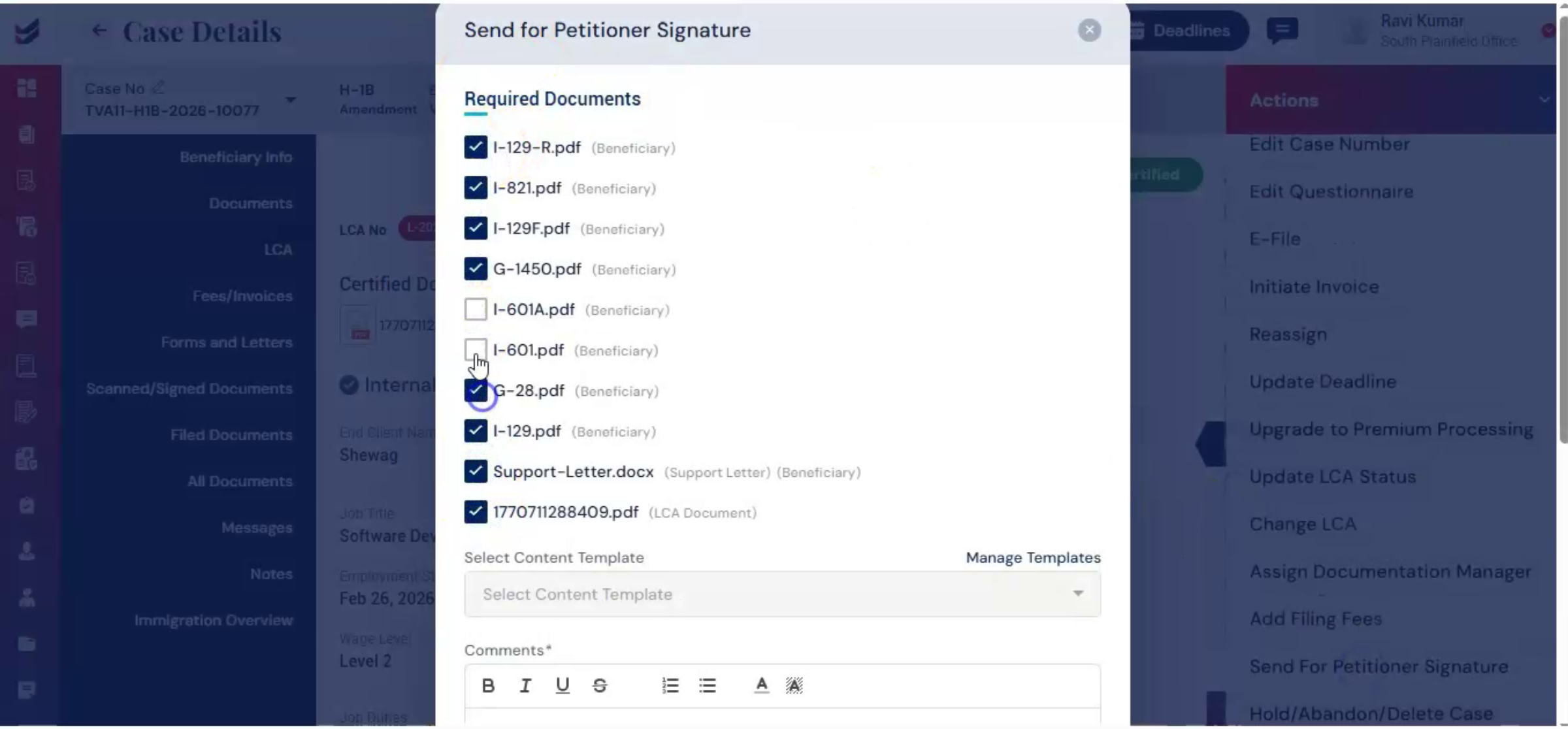 Managing Communication Templates