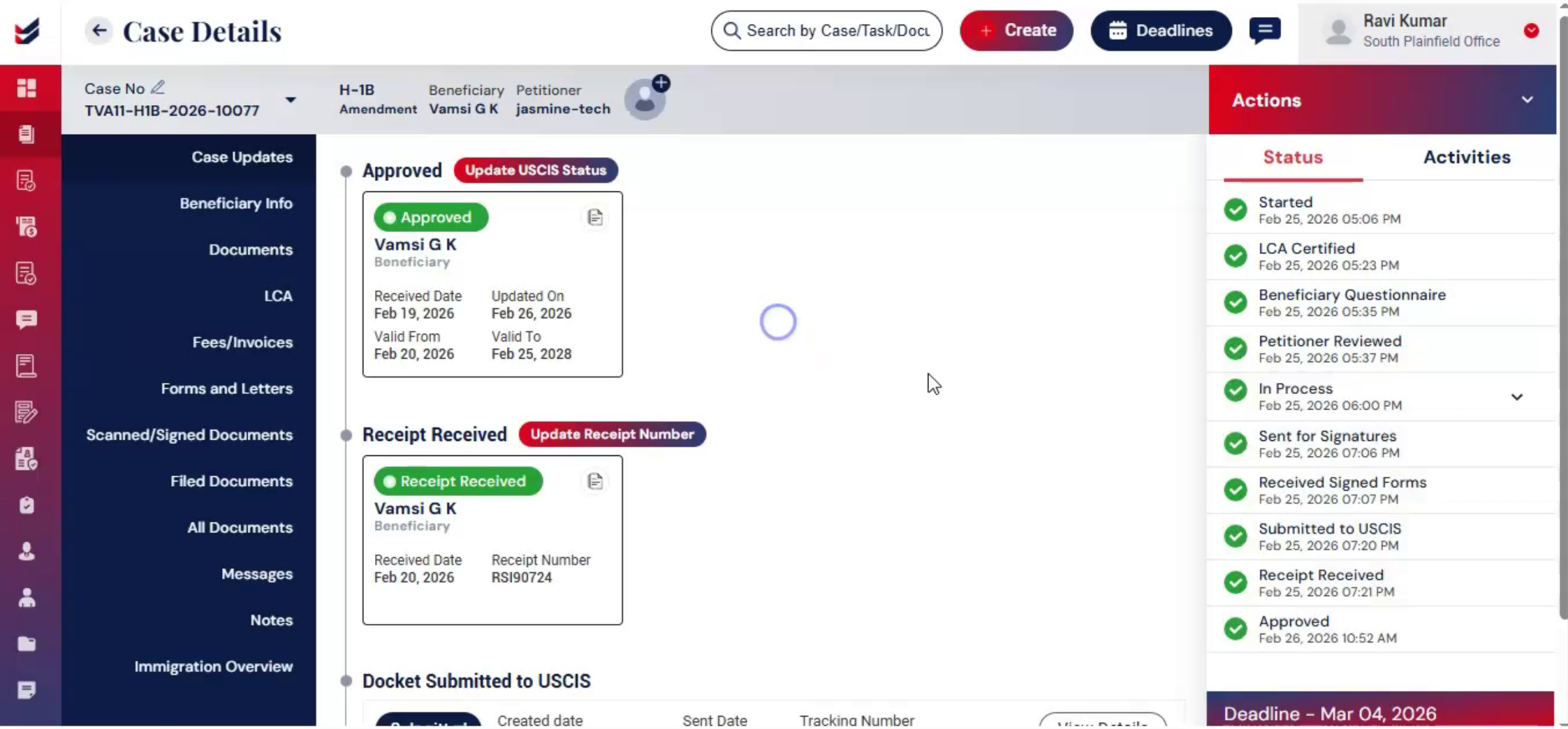 ImmiBox Tracking And Centralization
