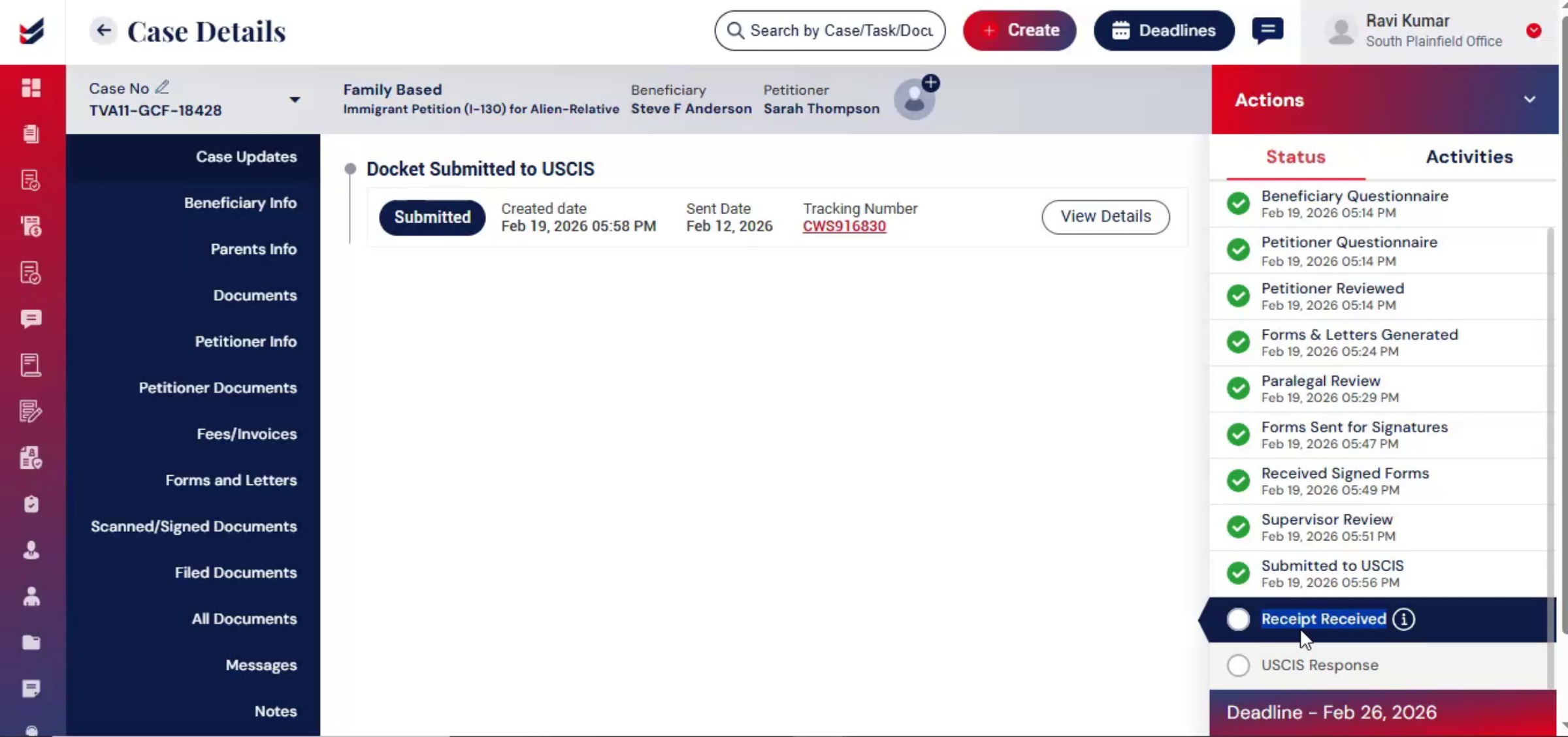 Receipt Information Management