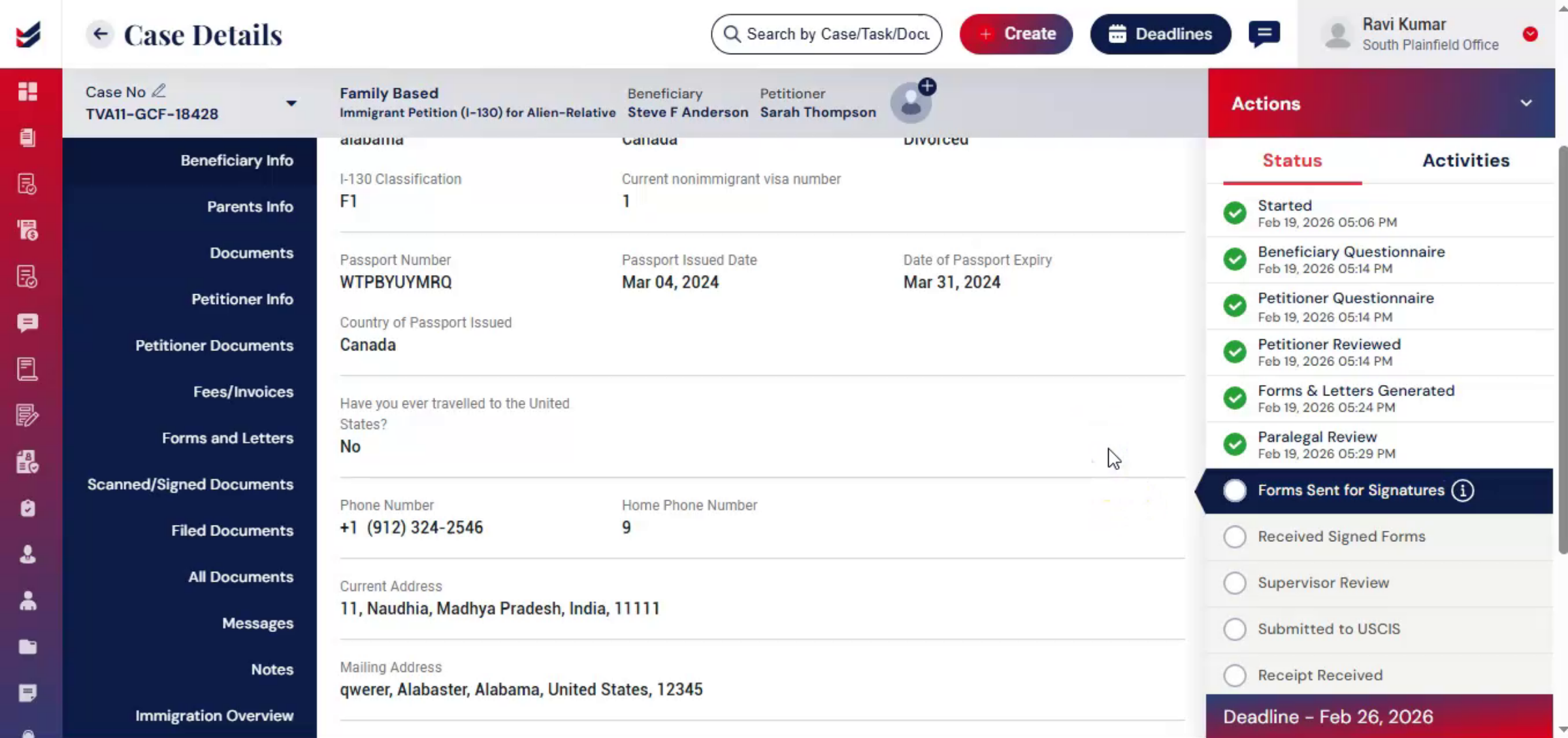 Sending Documents For Signature