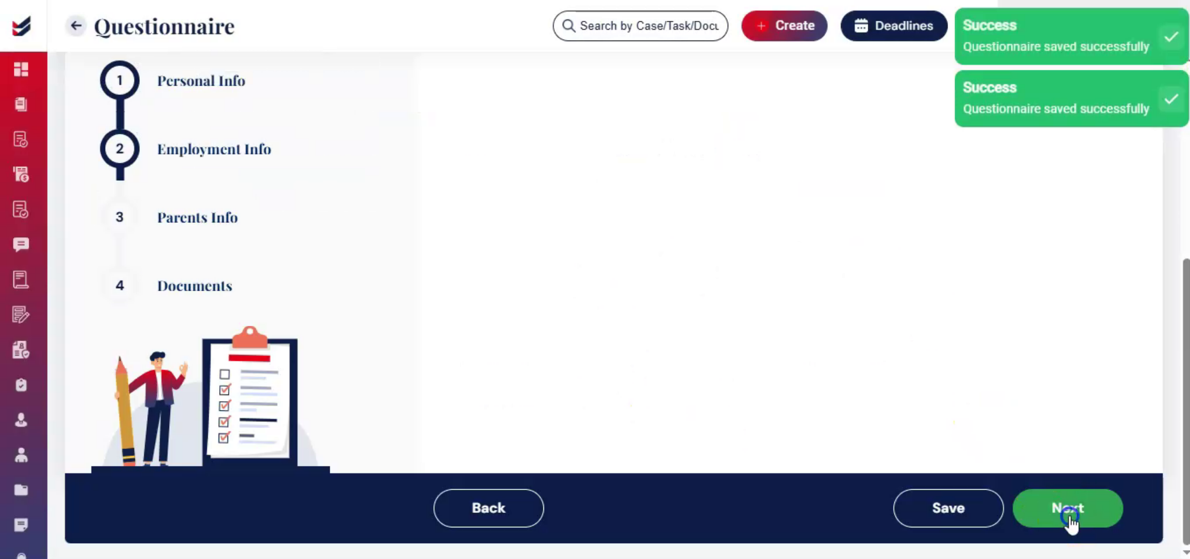 Flexible Questionnaire Completion