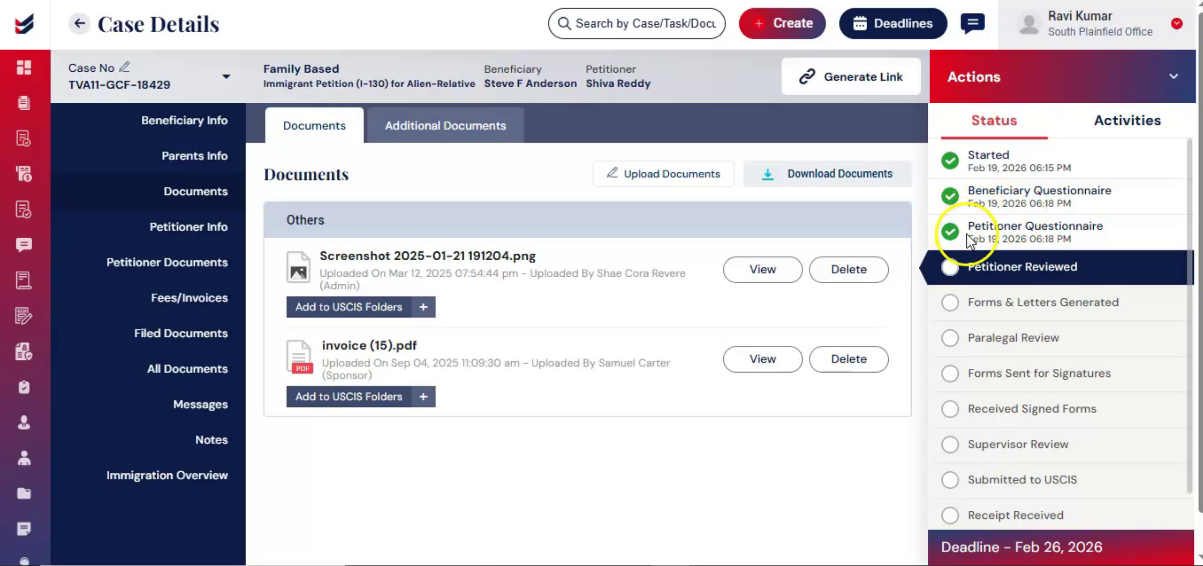 Petitioner Review Stage