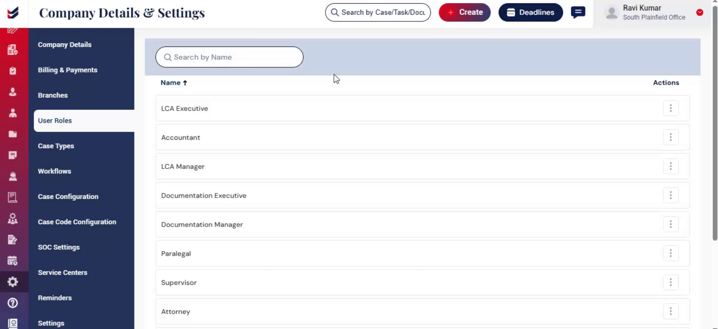 Viewing Existing Roles
