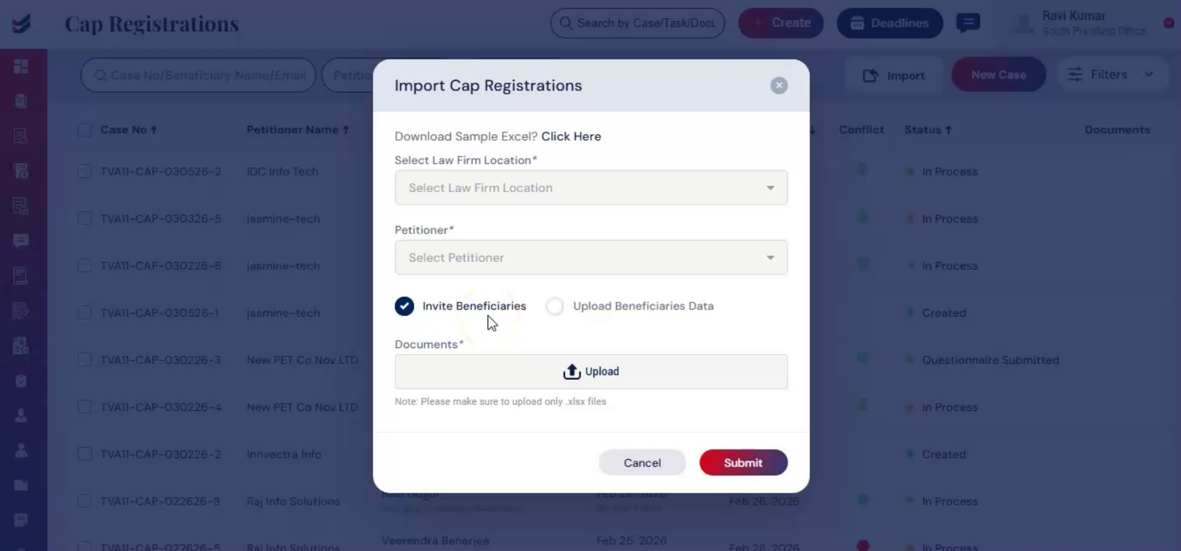 Uploading Detailed Beneficiary Data