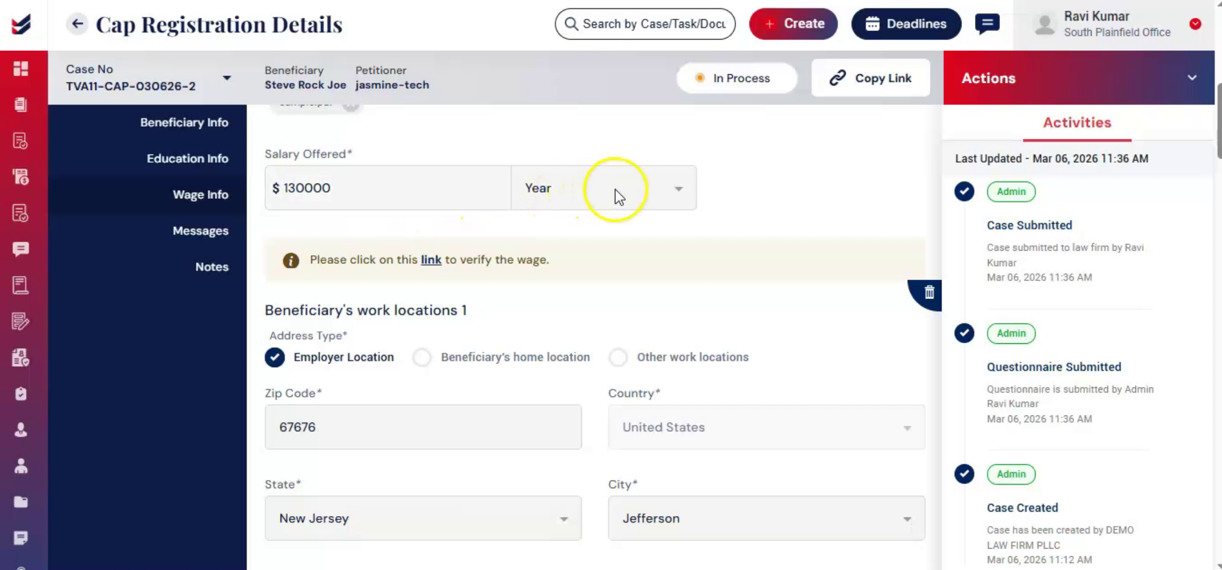 Wage Validation And Error Messages