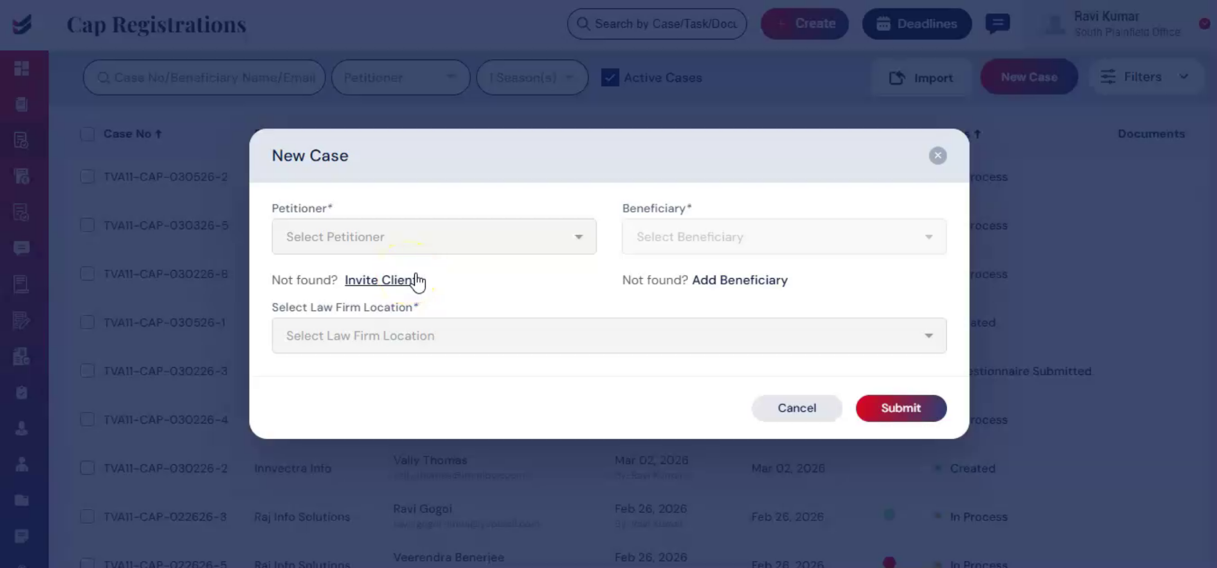 Adding Beneficiary And Petitioner Guides