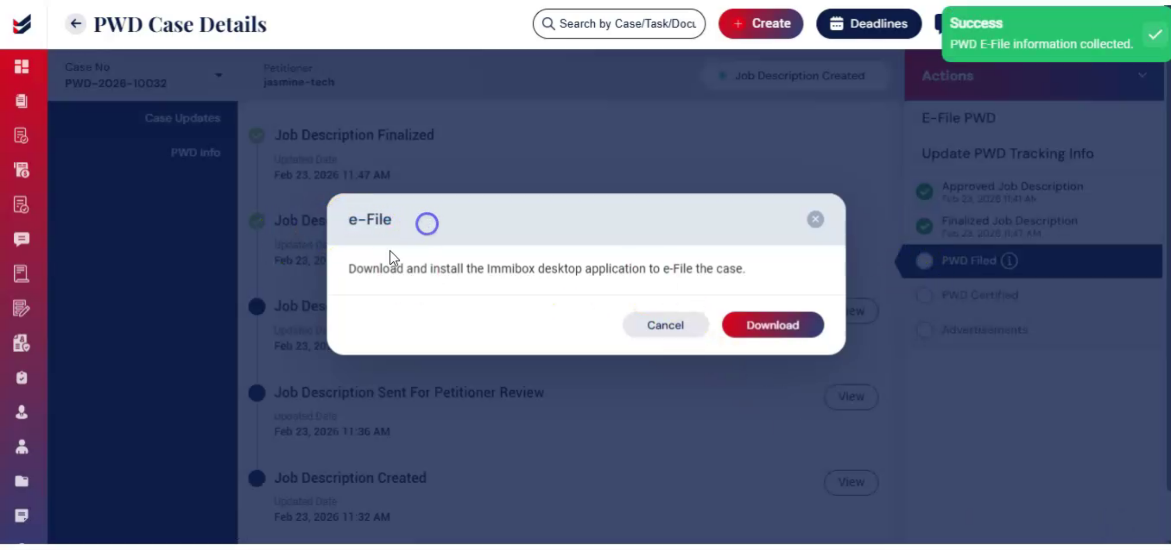 ImmiBox Desktop Application