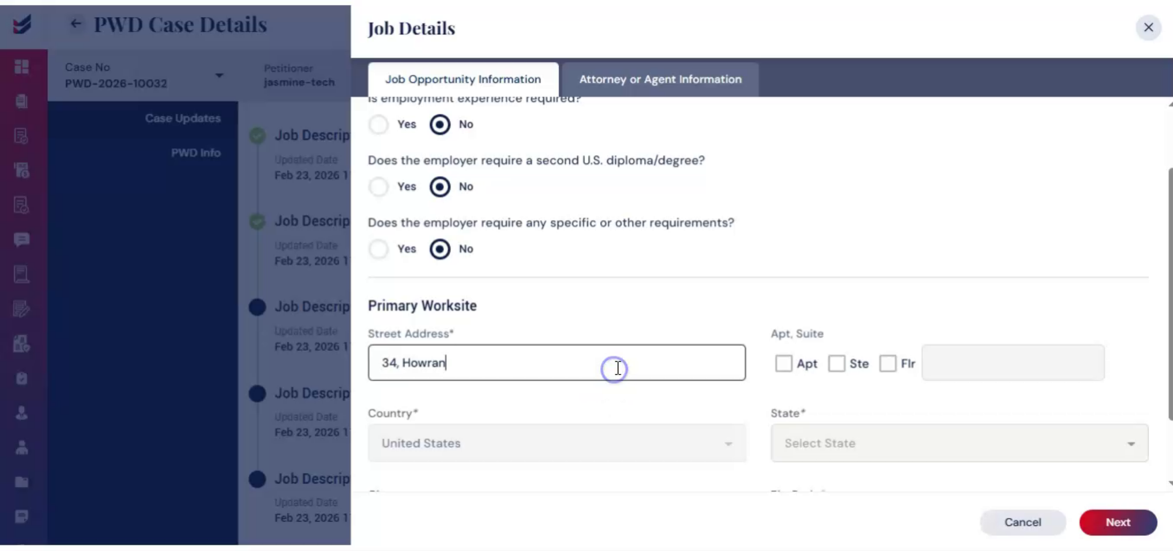 E-Filing Forms Process