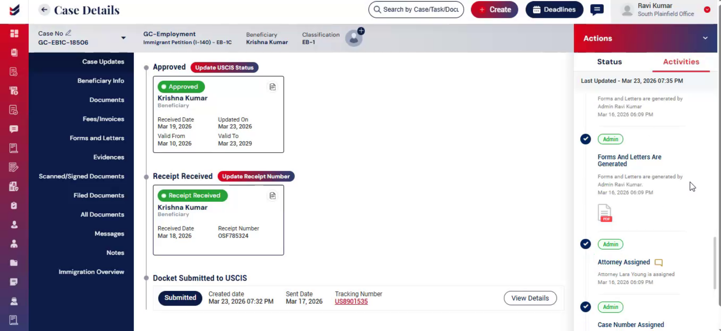 Secure Internal Activity Tracking