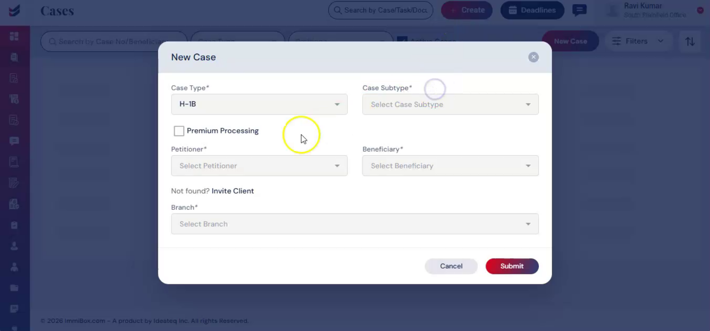 Assign Petitioner and Beneficiary