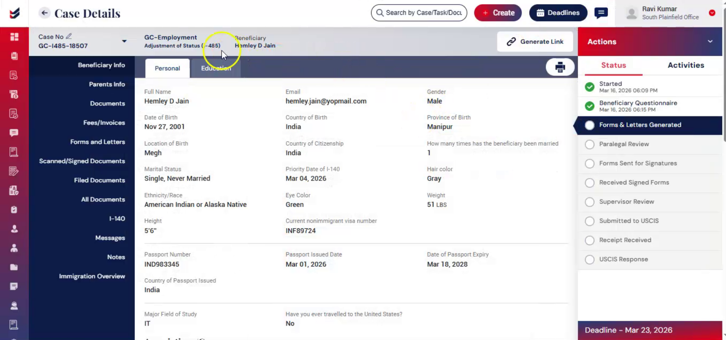 No Petitioner or Sponsor Review